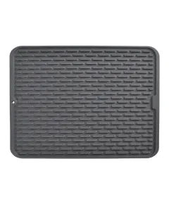 Covoras din Silicon pentru Scurgere Vase, Uz Casnic, Rezistent la Temperaturi Ridicate, Izolator, 43x32.5 cm, Negru Engros
