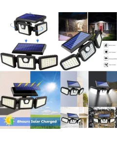 Соларна LED лампа 28x8cm регулируем проектор на едро