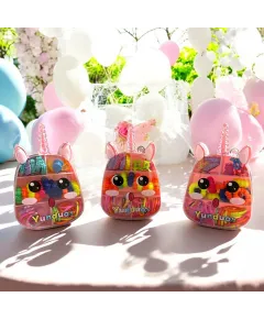 Set Elastice Colorate – Cutie Unicorn cu Urechi 3D și Față Drăgălașă Engros