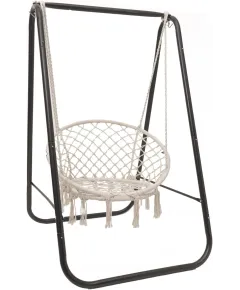 Хамак стол модел 62x123см памук, с метална опора 18x125x80см на едро