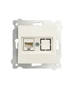 Priza pentru internet incastrata, cat 6 EXEN alb / 290-000103-253 Engros